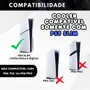 Cooler Fan Externo Usb Ventilador Para Resfriamento 3 Ventoinhas LED Compatível Com Ps5 Slim Cor:preto