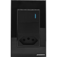 Interruptor Tecla Fisica Zigbee Com Tomada Integrada Controle Via Google Assistente Novadigital
