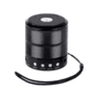 Mini Caixa De Som Portátil Pequena Redonda Usb/ Rádio Fm/ Bluettoth Preto