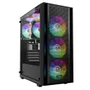 Gabinete Gamer Mid Tower 4 Fan ARGB Gamdias Aura Gc2 Elite ARGB Preto