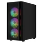 Gabinete Gamer Mid Tower 4 Fan ARGB Gamdias Aura Gc2 Elite ARGB Preto