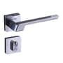 Fechadura Vega Externa 4741 Roseta Cromada 40mm Aliança