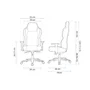 Cadeira Gamer Elements Magna, Até 130KG, Giratória E Reclinável, Linho, Black