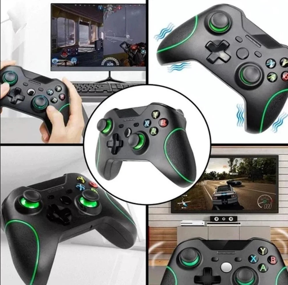 Controle Sem Fio Receptor Wireless Compativel Video Game XBOX One Controle Sem Fio Receptor Wireless Compativel Video Game XBOX One
