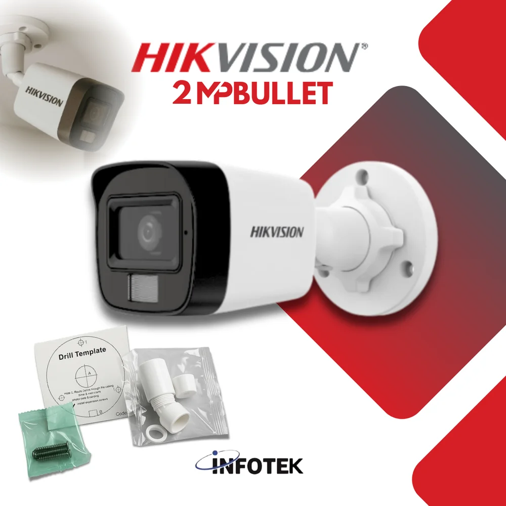 Câmera Hikvision Ip 2mp Bullet Smart Hybrid Light Ds-2cd1021g2-liu(2.8mm) - 311328046