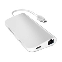 Hub Usb-c Satechi 7 Portas V1 Gigabit Pd 60w 4k Prata