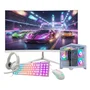 Computador PC Gamer Amd Ryzen 5 5600g 16gb Ram SSD 480GB RTX 2060 Monitor 23" Curvo - Branco