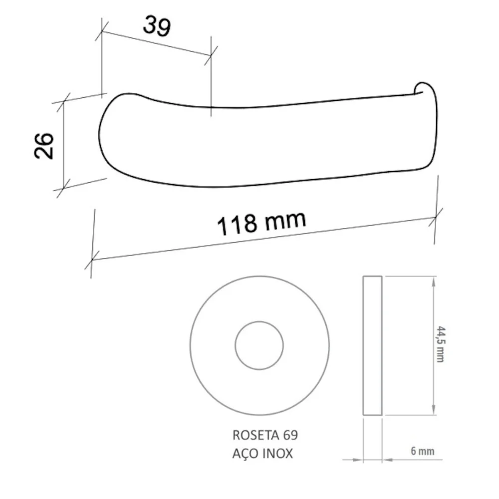 Fechadura Duna 3 Banheiro 40mm Cromado M09j5z R0069 Bz1300 Imab