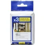 Fita Para Rotulador Brother Com 03 Fitas Tze231m3 X