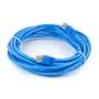 Cabo De Rede Patch Cord Cat5e Montado Azul - 75 Metros
