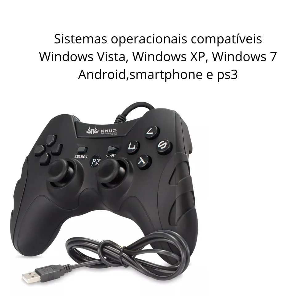 Controle Joystick P3 Kp-4040 Compatível Com P3 PC Android E Smartphone. Controle Joystick P3 Kp-4040 Compatível Com P3 PC Android E Smartphone.
