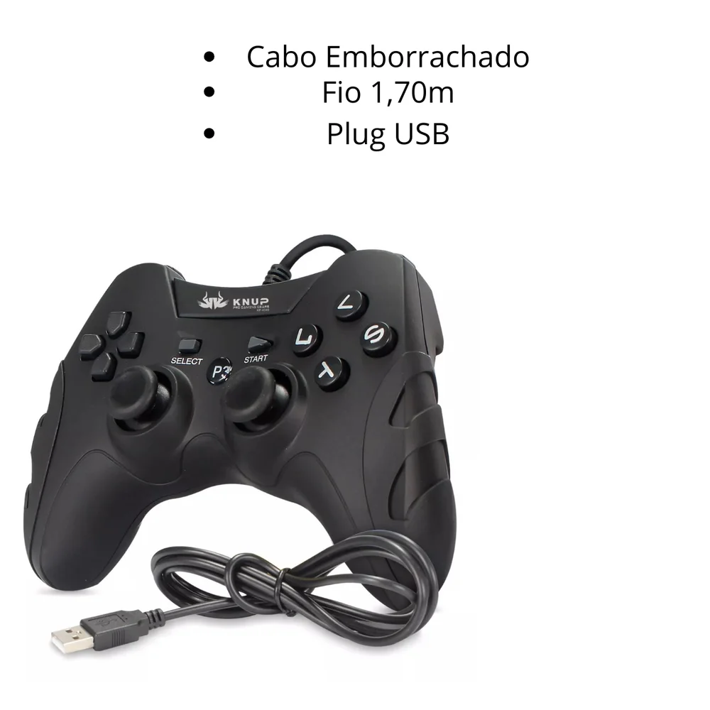 Controle Joystick P3 Kp-4040 Compatível Com P3 PC Android E Smartphone. Controle Joystick P3 Kp-4040 Compatível Com P3 PC Android E Smartphone.