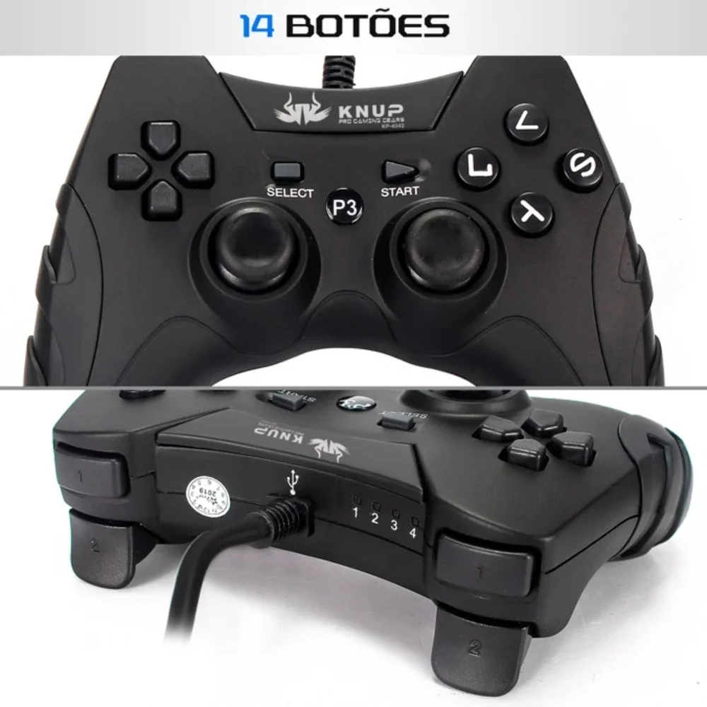 Controle Joystick P3 Kp-4040 Compatível Com P3 PC Android E Smartphone. Controle Joystick P3 Kp-4040 Compatível Com P3 PC Android E Smartphone.