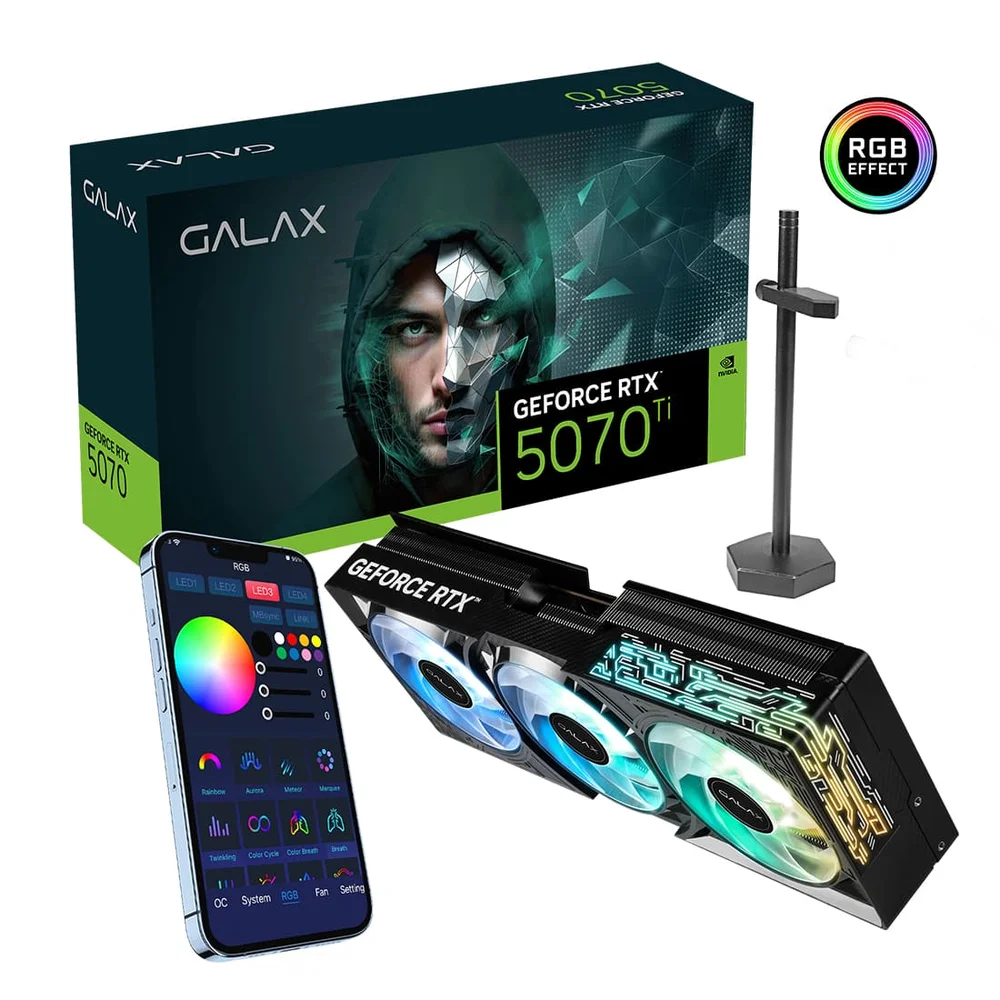 グラフィックボード・グラボ・ビデオカード GALAX GeForce RTX 5070 Ti 16GB GDDR7 Produtos com até 15 OFF no PIX KaBuM