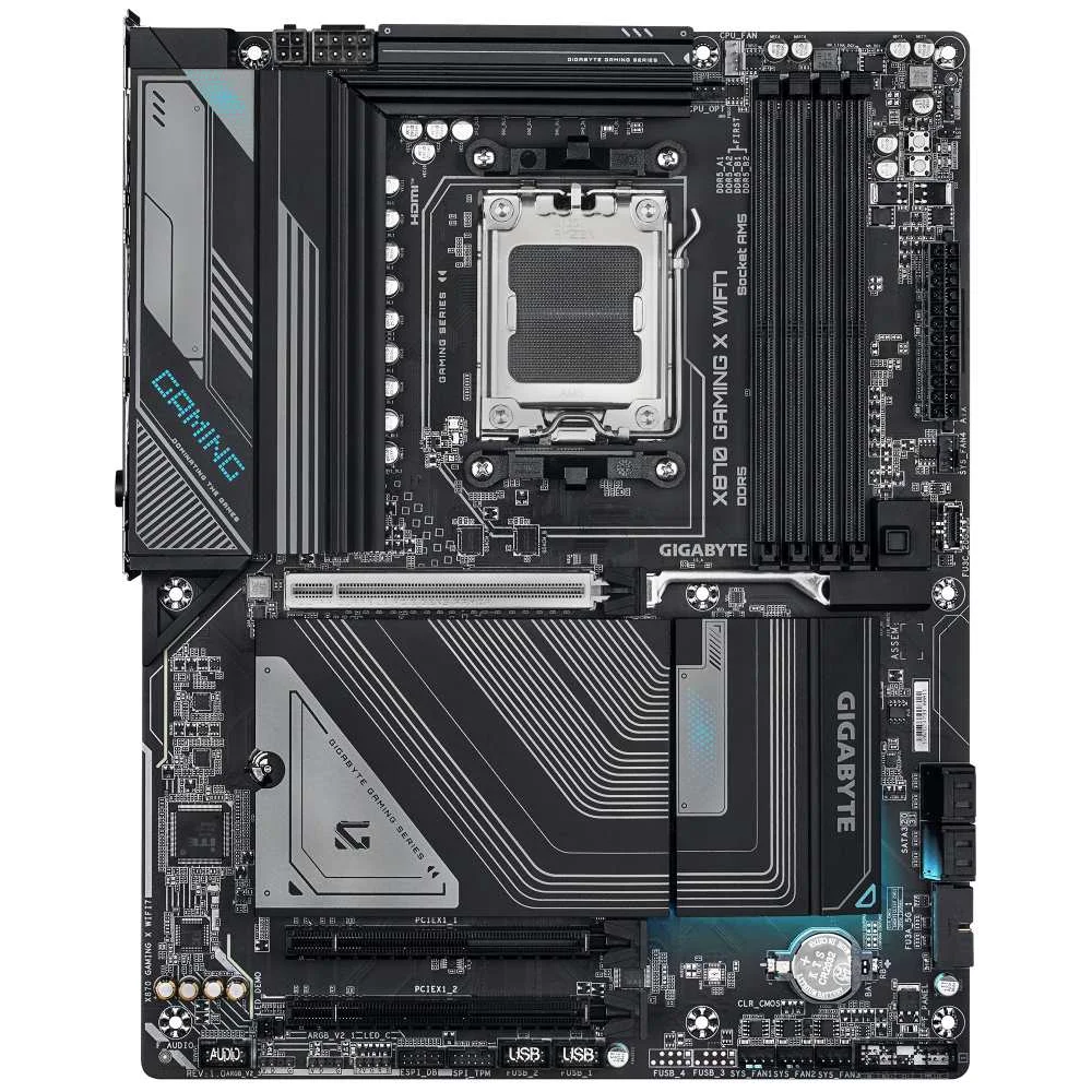 Placa Mãe Gigabyte X870 Gaming X Wifi7 Am5 4xDDR5 Amd X870 Atx Placa Mãe Gigabyte X870 Gaming X Wifi7 Am5 4xDDR5 Amd X870 Atx