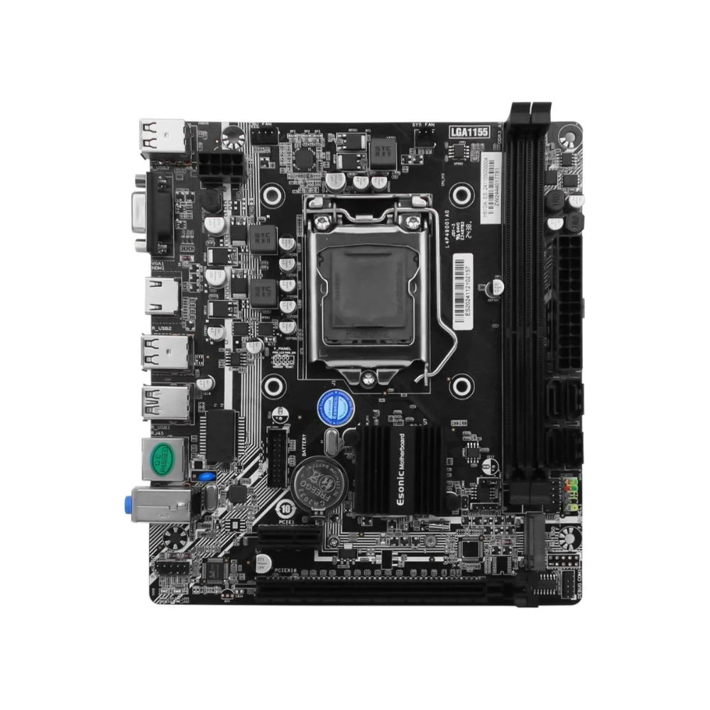 Placa Mãe H61 LGA 1155, 2xDDR3, Intel Core I7 / I5 / I3 / Pentium / Celeron, PCi-e X16, Usb 3.0 HDMI, Alta Qualidade Placa Mãe H61 LGA 1155, 2xDDR3, Intel Core I7 / I5 / I3 / Pentium / Celeron, PCi-e X16, Usb 3.0 HDMI, Alta Qualidade