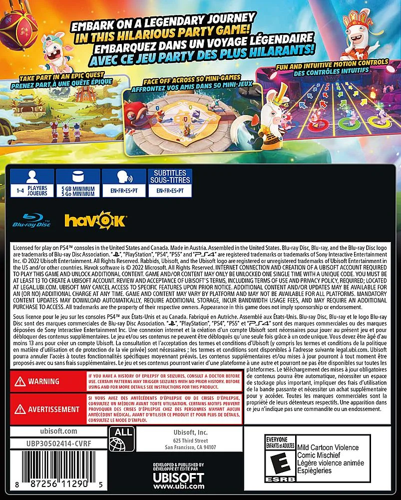 Jogo Rabbids®: Party Of Legends – Standard Edition - 4, Playstation 5 Jogo Rabbids®: Party Of Legends – Standard Edition - 4, Playstation 5