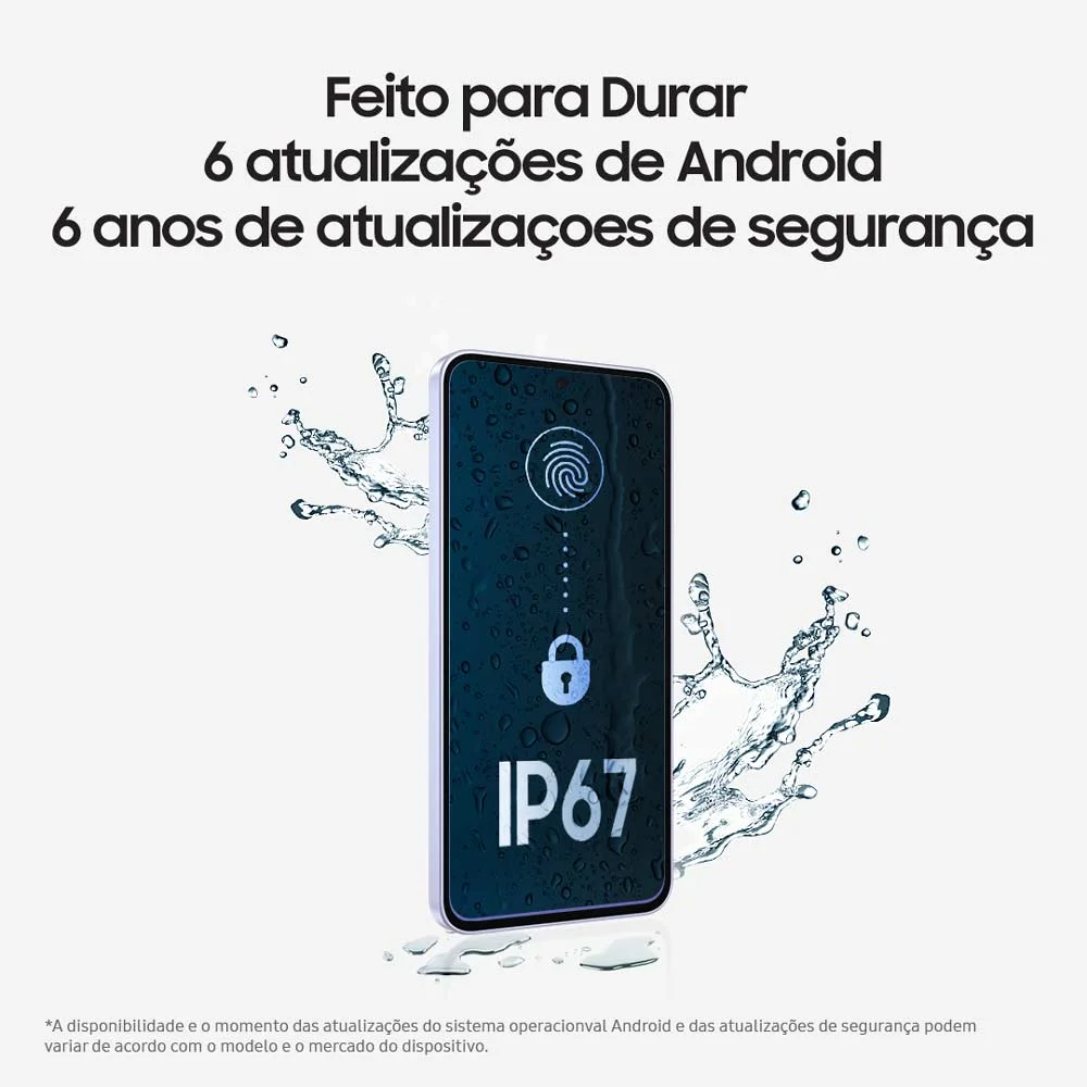 Celular Samsung Galaxy A56 5g 256gb, 8GB Ram, Câmera 50mp, Ip67, Super AmoLED 6.7”, Recursos Ai - Rosa