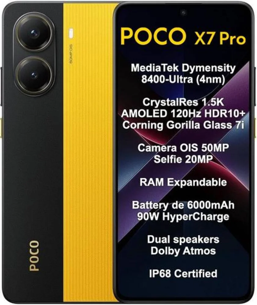 "Smartphone Xiaomi Poco X7 Pro 5G, 256GB, 8GB RAM, Câmera 50MP, Tela AmoLED 6.67"", Verde" - view 3