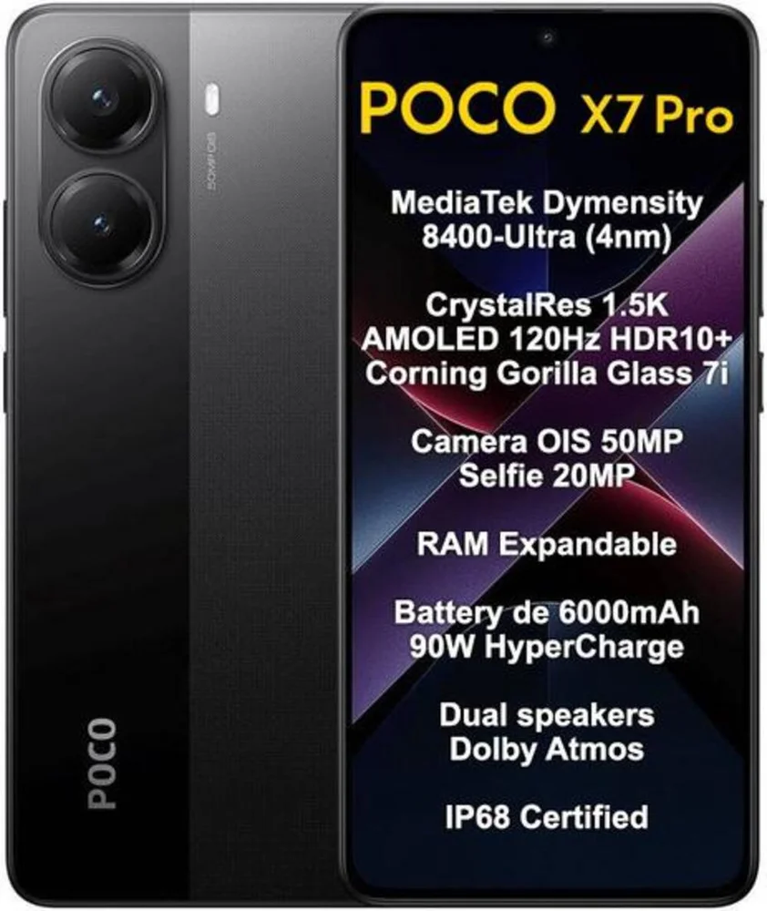 "Smartphone Xiaomi Poco X7 Pro 5G, 256GB, 8GB RAM, Câmera 50MP, Tela AmoLED 6.67"", Verde" - view 5