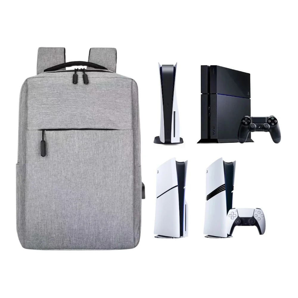 Bolsa Mochila Transporte Para Playstation 5 Digital Ultra E Ps4 Case Bag Cinza Bolsa Mochila Transporte Para Playstation 5 Digital Ultra E Ps4 Case Bag Cinza