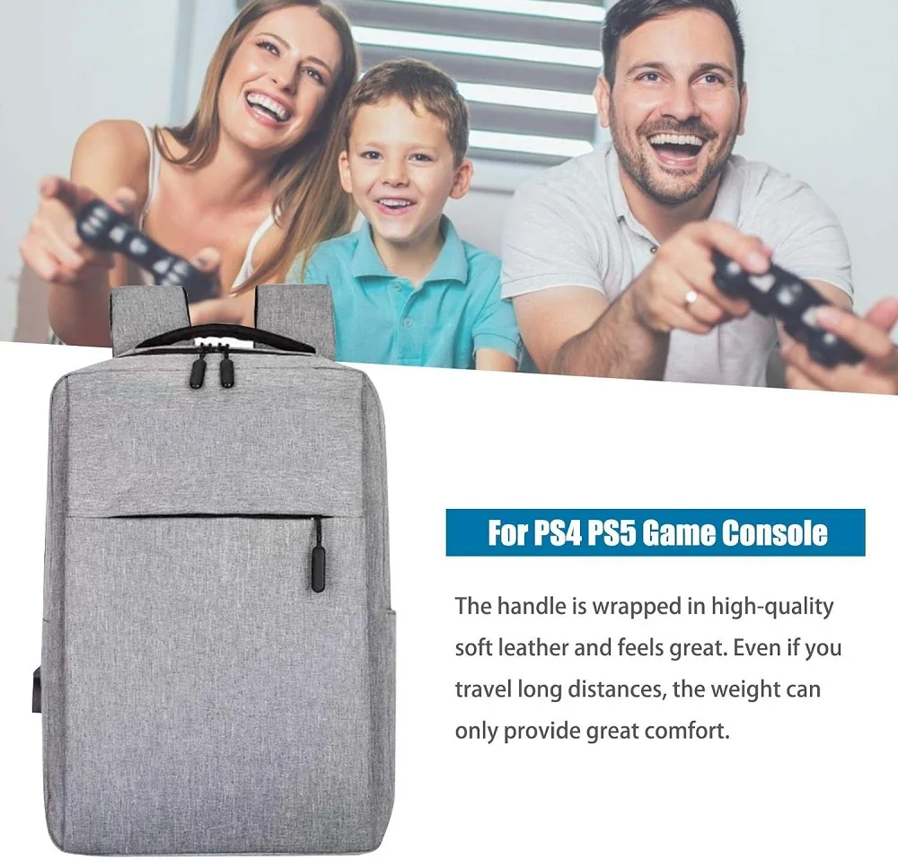 Bolsa Mochila Transporte Para Playstation 5 Digital Ultra E Ps4 Case Bag Cinza Bolsa Mochila Transporte Para Playstation 5 Digital Ultra E Ps4 Case Bag Cinza