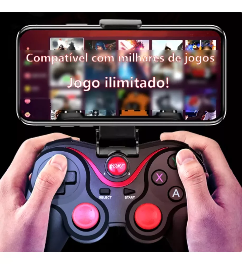 Controle Gamepad Joystick Compatível PC Celular Android Ios TabLED Sem Fio Bluetooth Wireles. Controle Gamepad Joystick Compatível PC Celular Android Ios TabLED Sem Fio Bluetooth Wireles.