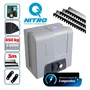 Kit Motor Rossi Dz4 Nitro Bivolt Para Portão 850kg Deslizante 3 Controles + 3 Metros De Cremalheira