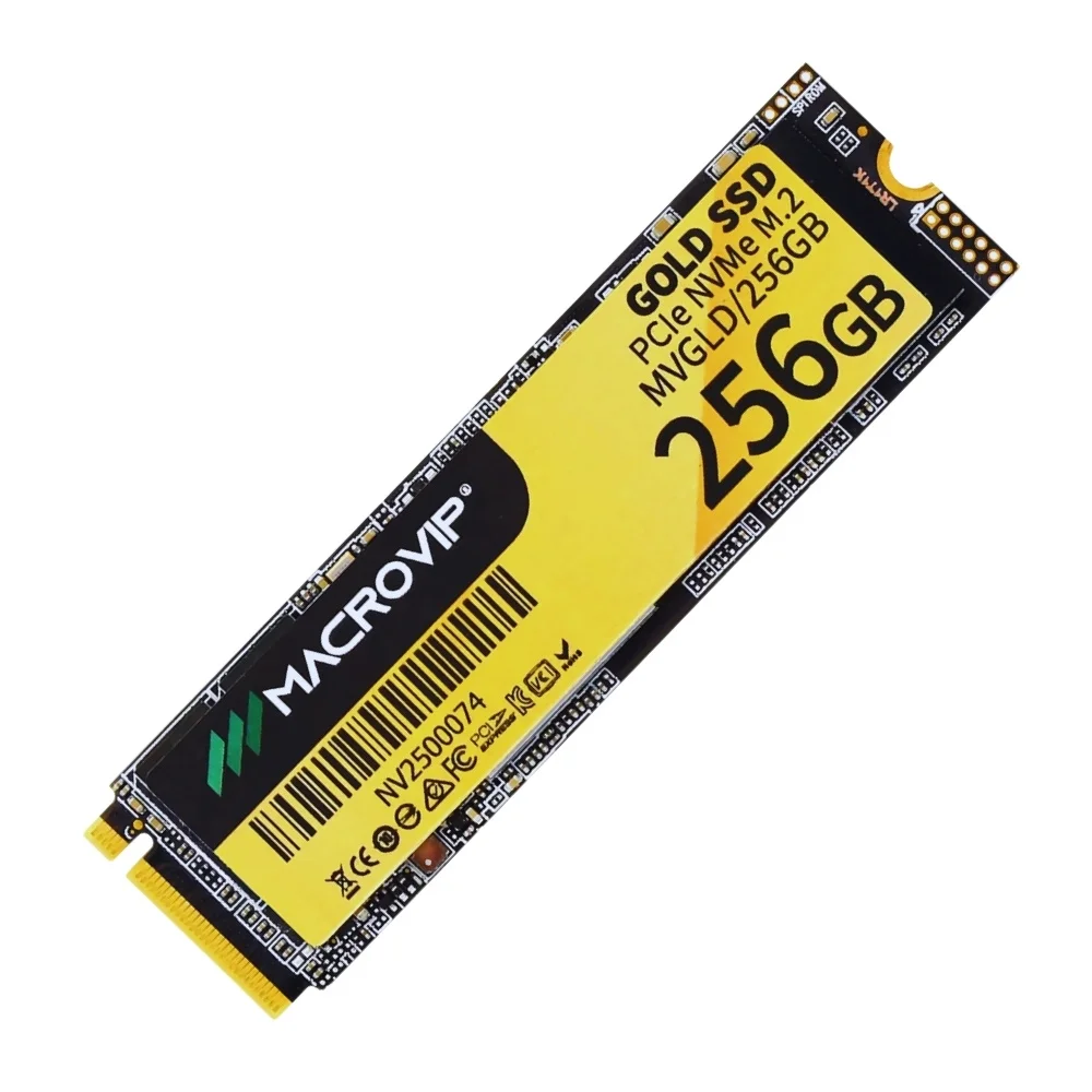SSD M.2 Nvme 256gb Macrovip Gold 2100mb/s PCie Gen 3x4 SSD M.2 Nvme 256gb Macrovip Gold 2100mb/s PCie Gen 3x4