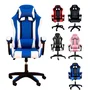 Cadeira Gamer Setup Profissional Escritório Ergonômica Gamers Reclinável Base giratória Apoio Lombar Resistente Home Office C7 Neo Comfort - Azul e Branco