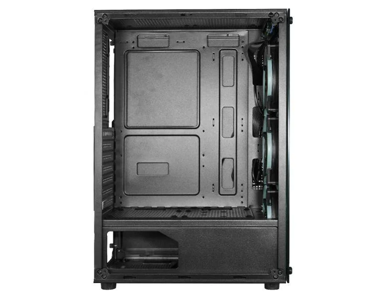 Gabinete Gamer K-mex Cg-30c5 Preto Com Cooler Painel De Vidro