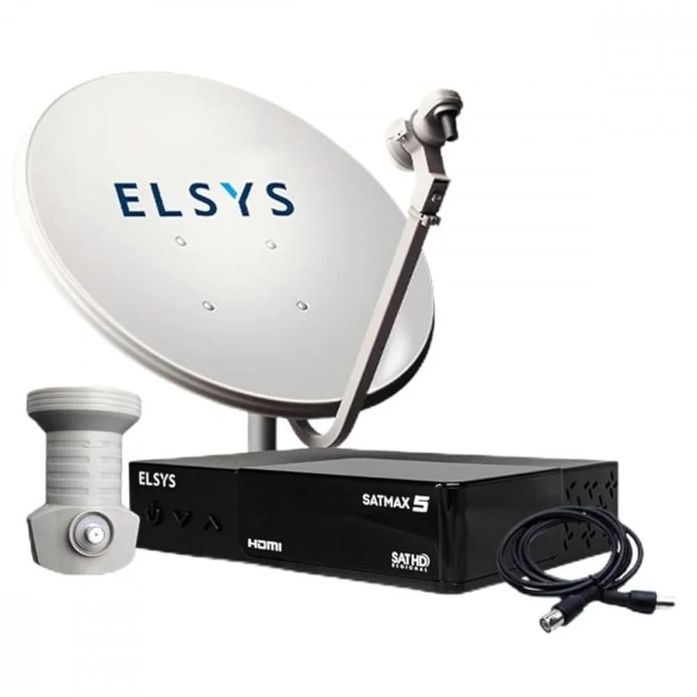 Receptor E Antena 60cm Satmax Banda Ku Elsys Etki99