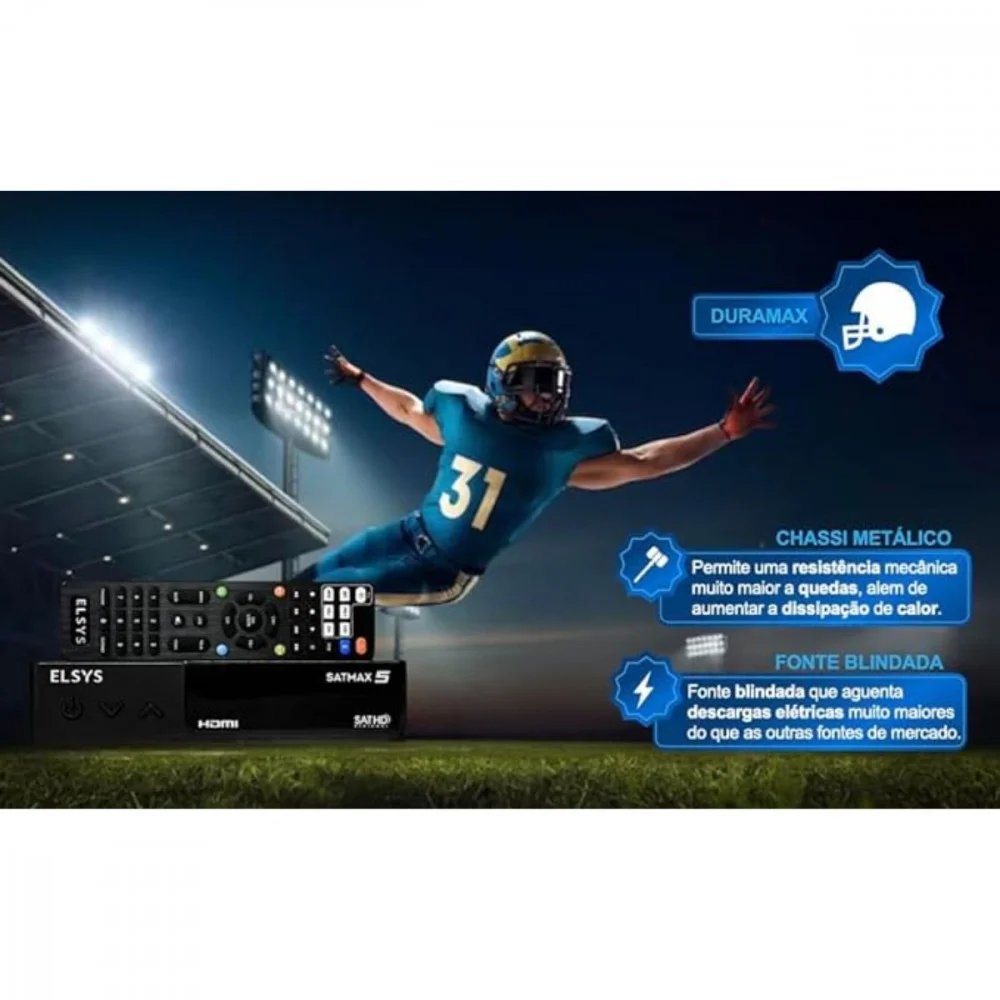 Receptor E Antena 60cm Satmax Banda Ku Elsys Etki99