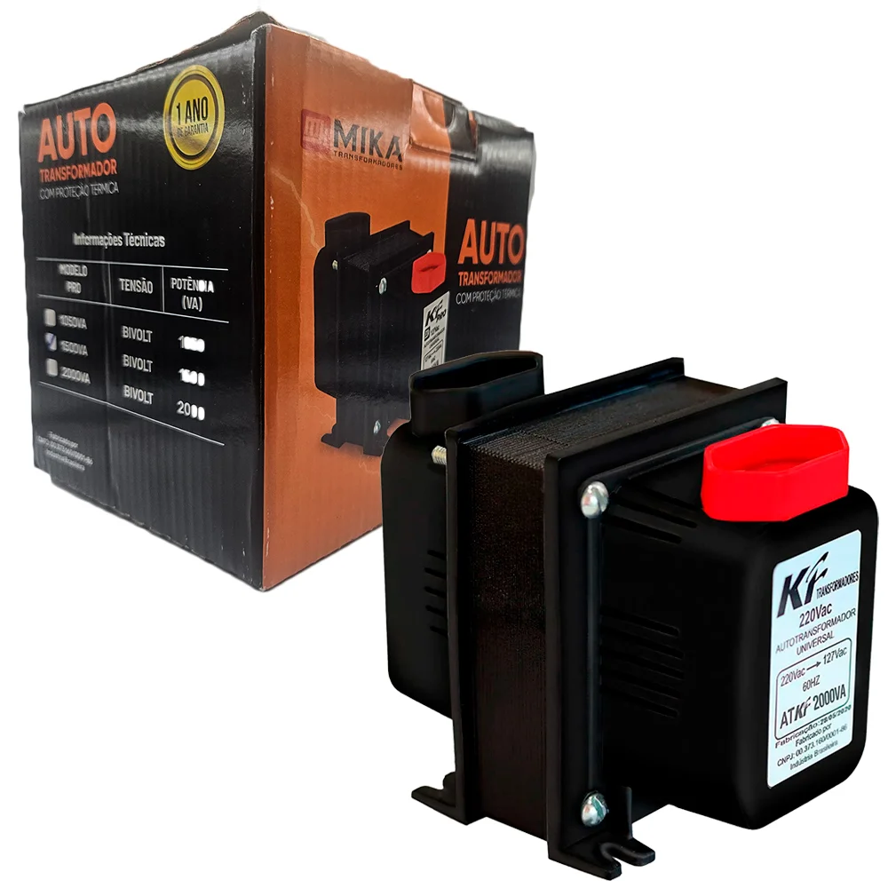 Auto Transformador 220v Para 110v 2000va Trf0913 Kf-pro
