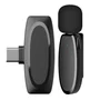 Microfone De Lapela Ap004 Usb C P/android 2.4ghz Preto