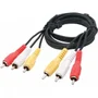 Cabo Audio E Video 3 Vias Rca 1,5mts
