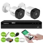 Kit 2 Câmeras Intelbras Hd 720p Vhd 3130 B G6 Dvr Stand Alone Multi Hd Intelbras Mhdx 1104