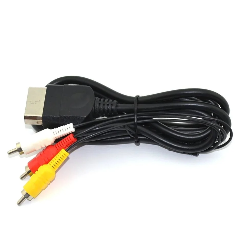Cabo Av Rca Compatível Com XBOX Clássico Cabo 3 Cores Cabo Av Rca Compatível Com XBOX Clássico Cabo 3 Cores