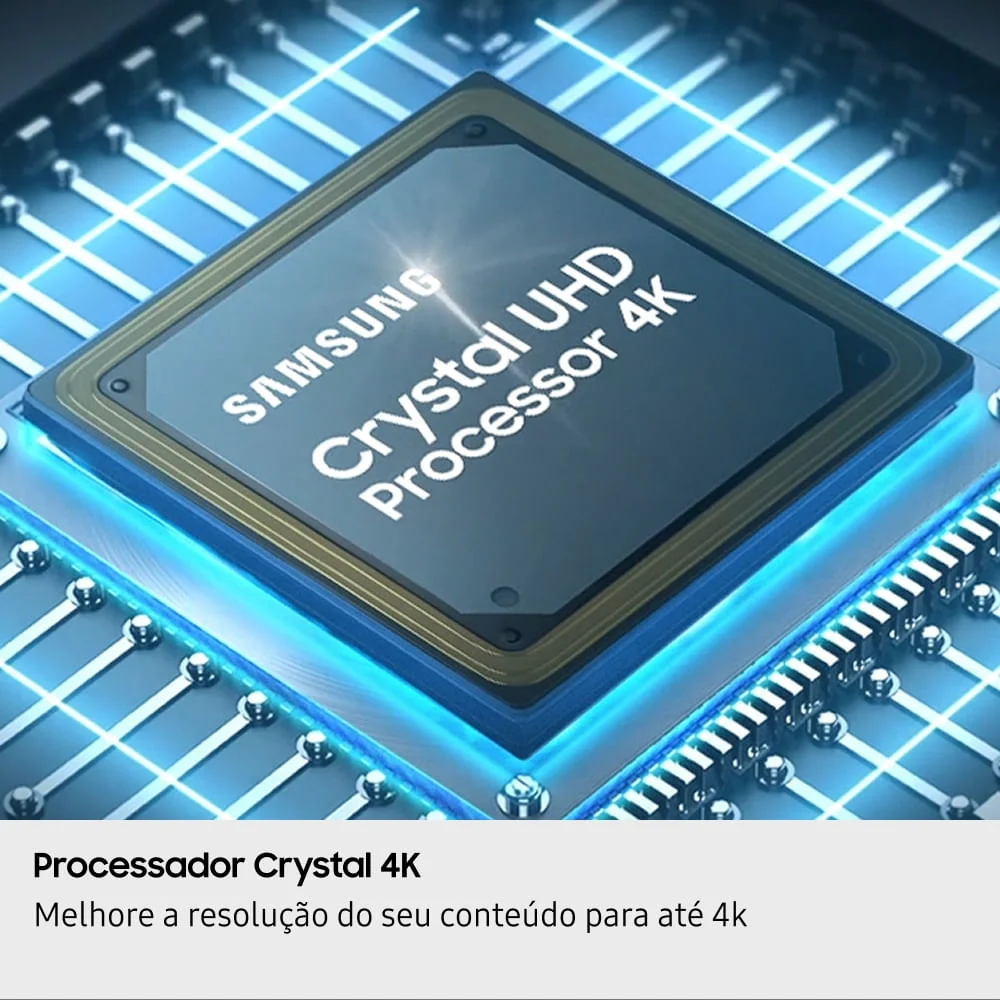 Samsung Smart TV 85" Crystal UHD 4K U8600F 2025, Xbox Cloud Gaming, Canais Gratuitos, Alexa