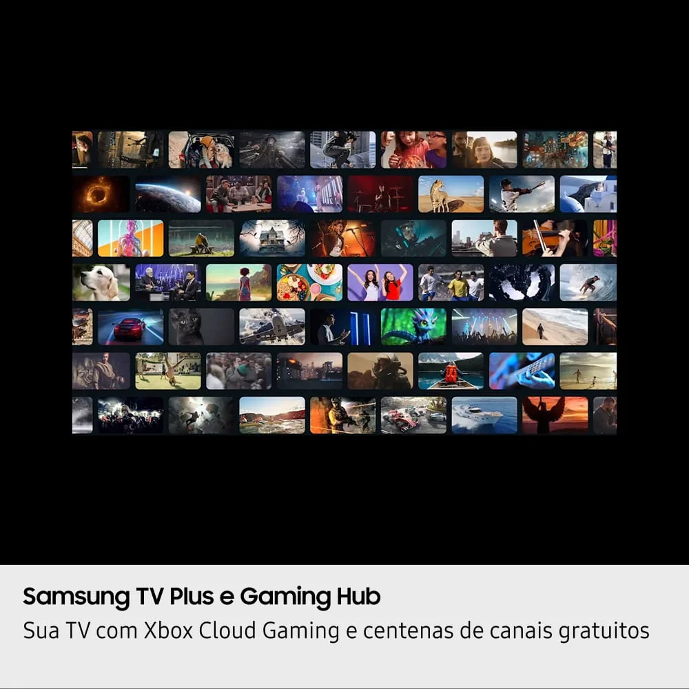 Samsung Smart TV 85" Crystal UHD 4K U8600F 2025, Xbox Cloud Gaming, Canais Gratuitos, Alexa
