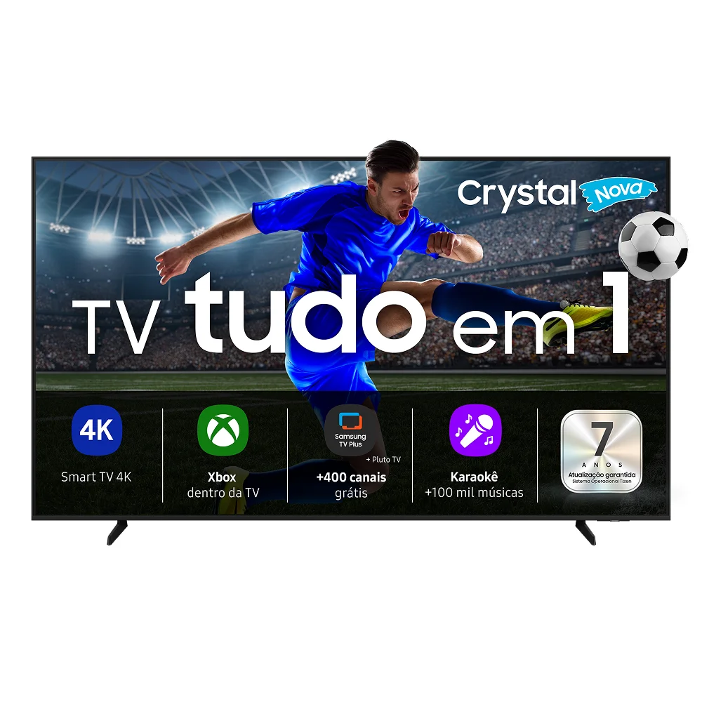 Samsung Smart TV 85" Crystal UHD 4K U8600F 2025, Xbox Cloud Gaming, Canais Gratuitos, Alexa Samsung Smart TV 85" Crystal UHD 4K U8600F 2025, Xbox Cloud Gaming, Canais Gratuitos, Alexa