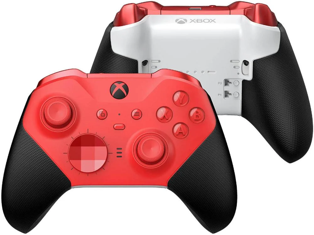Microsoft - Controle Sem Fio Para  Para Vídeo Gameelite Series 2 Core Para XBOX Series X, XBOX Series S, XBOX One E PCs Com WINDOWS - Red-rfz-00013