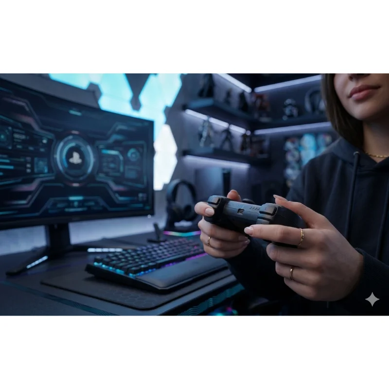 Controle Compativel com PS3 Sem Fio Sony PlayStation Dualshock 3 Preto
