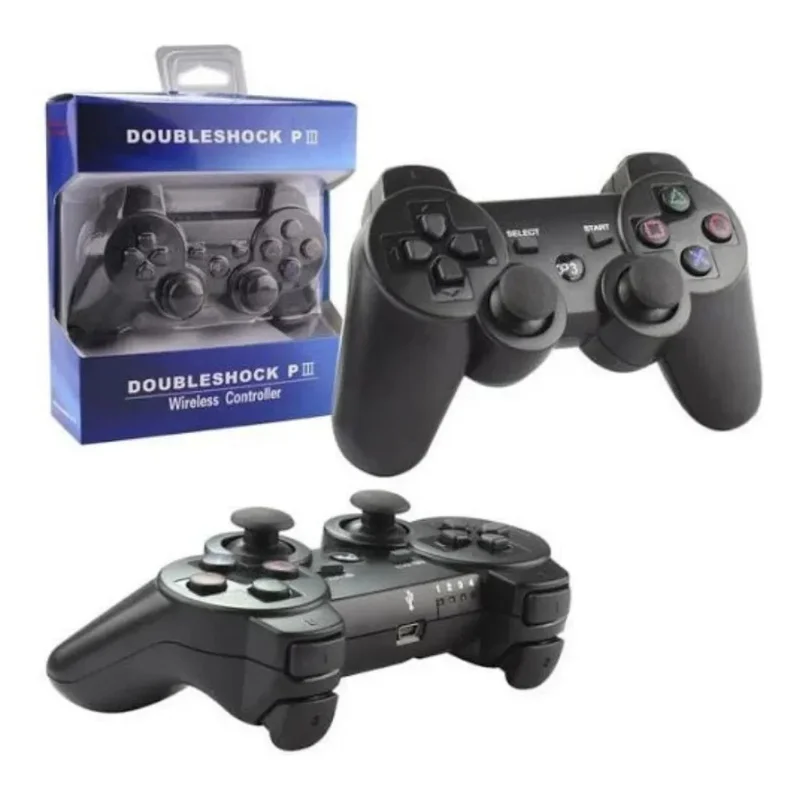 Controle Compativel com PS3 Sem Fio Sony PlayStation Dualshock 3 Preto