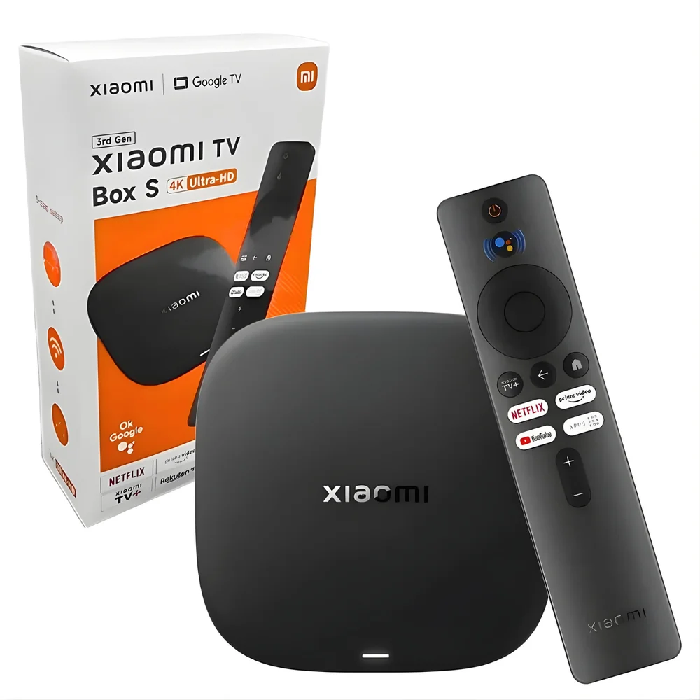 Xiaomi Tv Box S 4k Ultra Hd Com Google Tv, Dolby Vision E Wi-fi Dual Band
