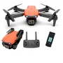 Drone Pro 4k E99 Pro Gravação Wifi 2.4g Com Duas Baterias Cor:laranja