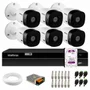 Kit 6 Câmeras Intelbras Vhl 1220 B Hdcvi Lite + Dvr Intelbras Mhdx 1308 8 Canais + Hd 1TB Purple