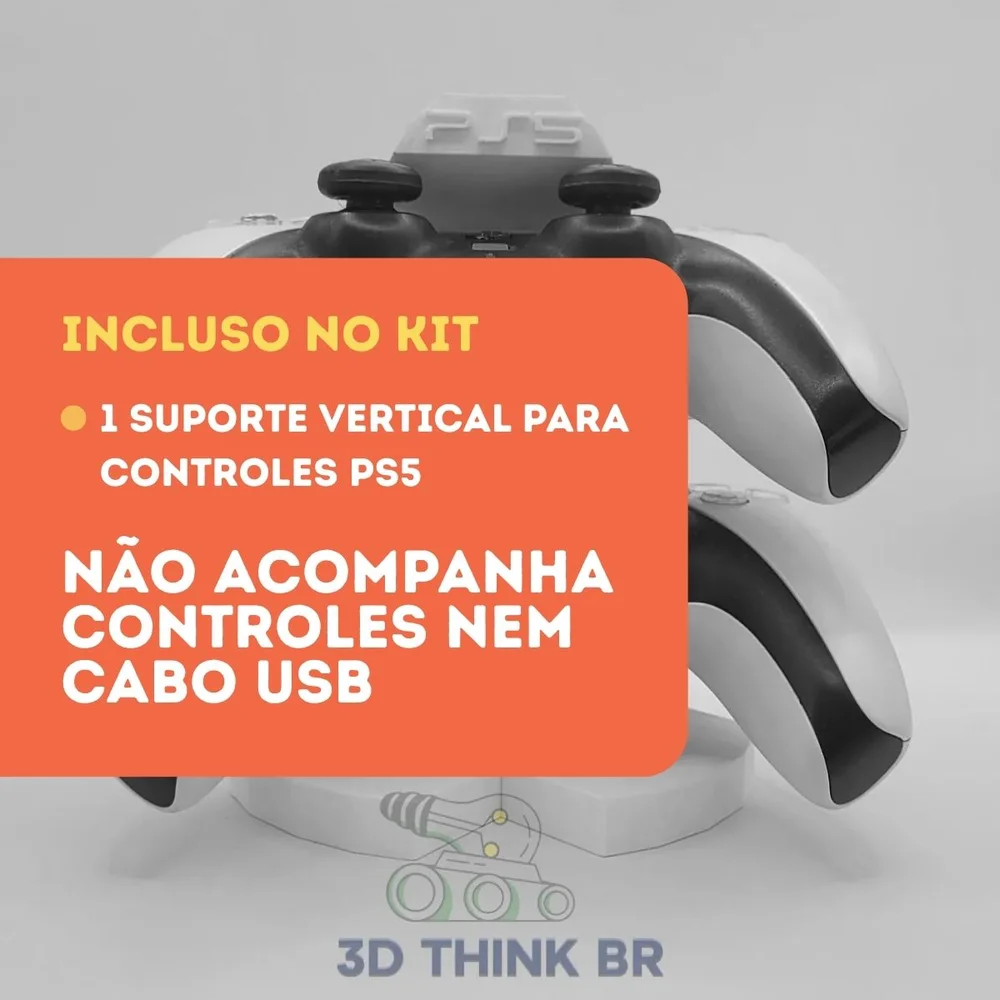 Suporte De Controle Ps5 Vertical - Amarelo