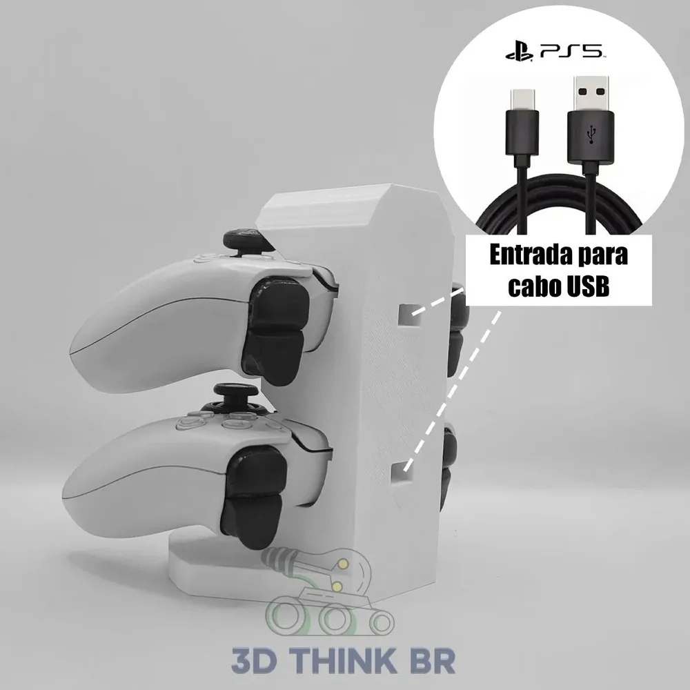 Suporte De Controle Ps5 Vertical - Amarelo