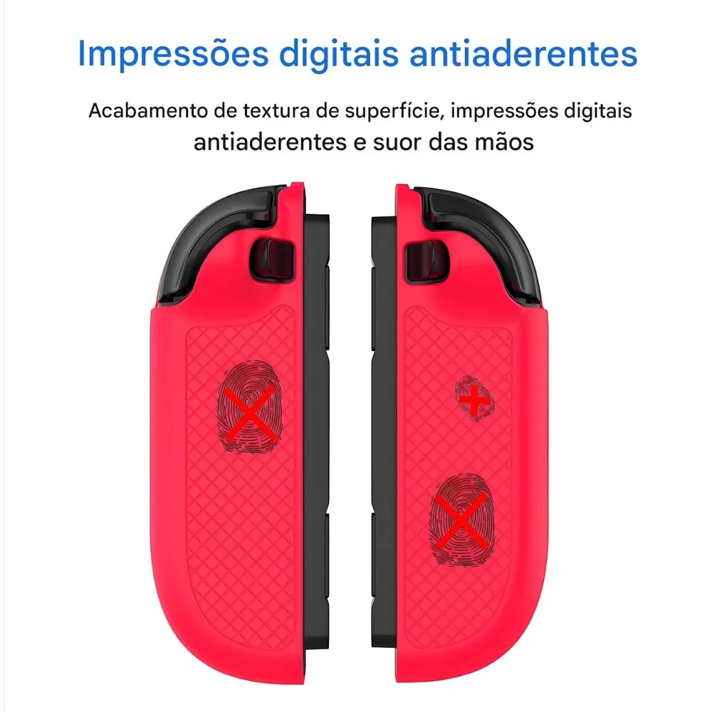 Capa Preta Case Joycon 2 Antiaderente Nintendo Switch 2 Silicone Proteçao